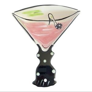 CLAY ART MARTINI DISH SO CUTE;